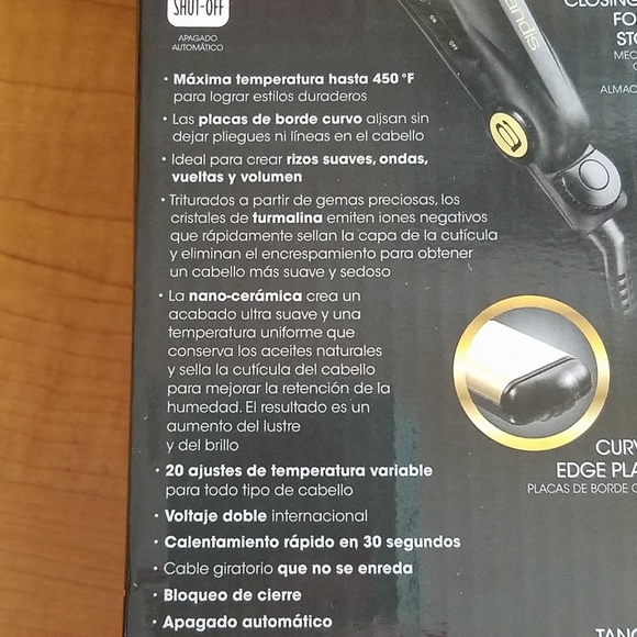 NWT flat iron with curved edge - Picture 8 of 8